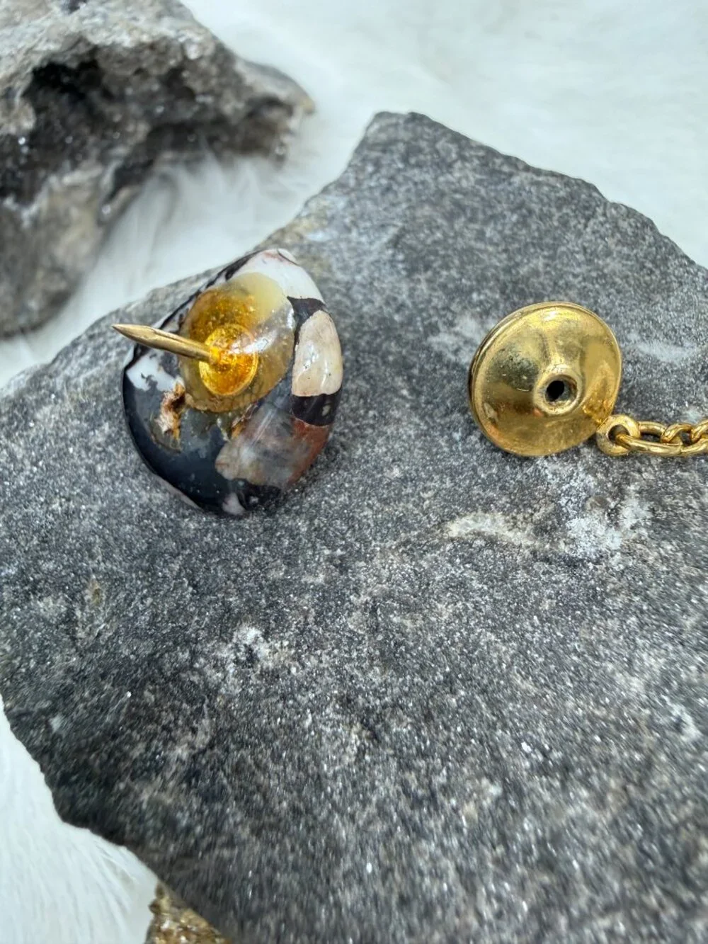 Vintage polished stone